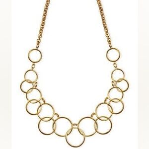 NWT! Nine West Gold Rings Necklace